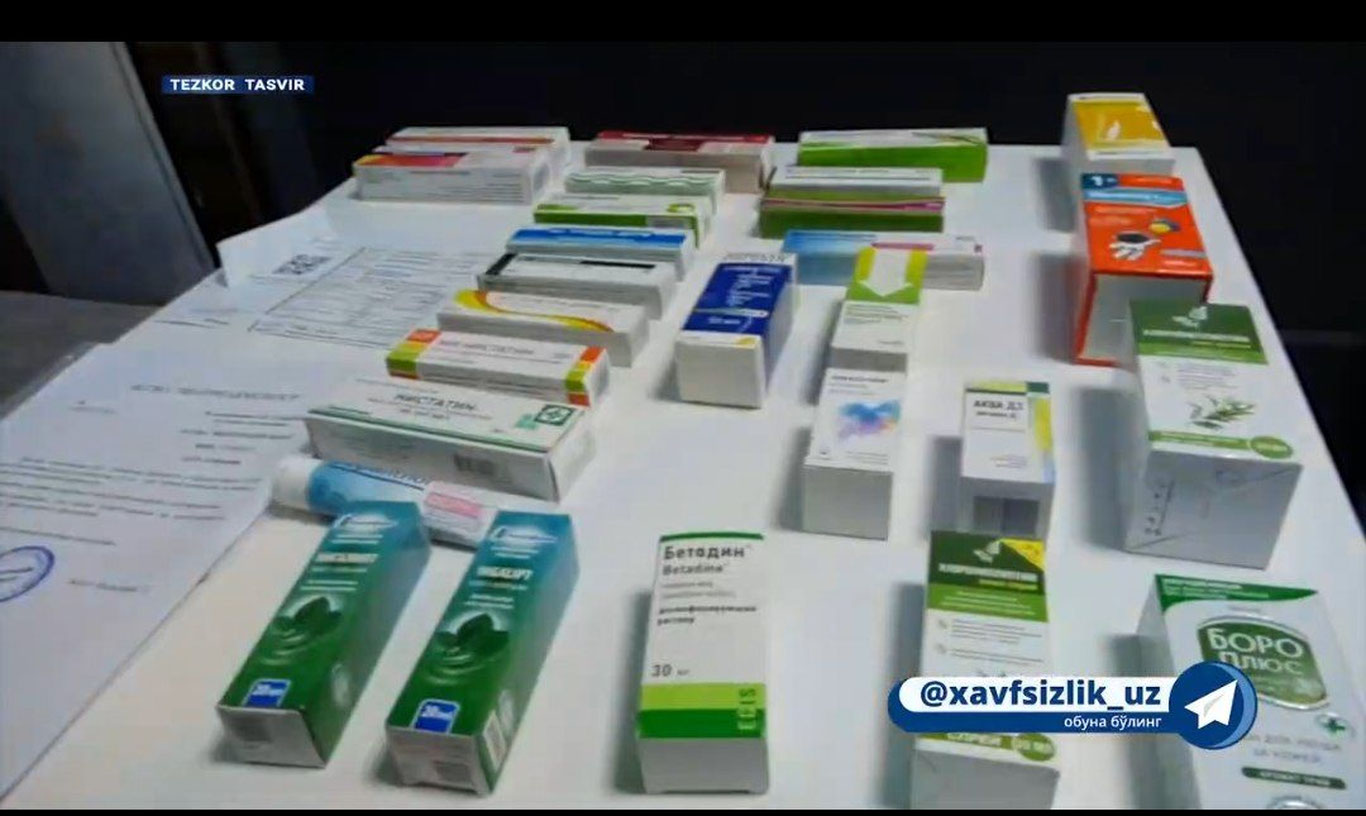 Наманганда ноқонуний дори ишлаб чиқариш сехи фош қилинди