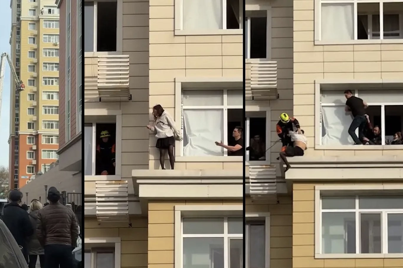 Остонада ўзини 15-қаватдан ташламоқчи бўлган қиз қутқарилди
