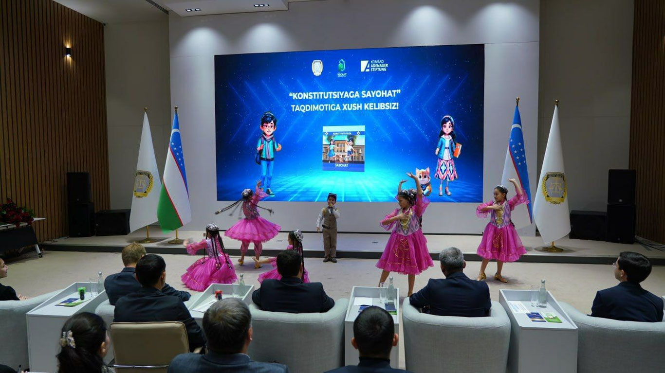 “Konstitutsiyaga sayohat” interaktiv kitobi va multfilmlari taqdim etildi