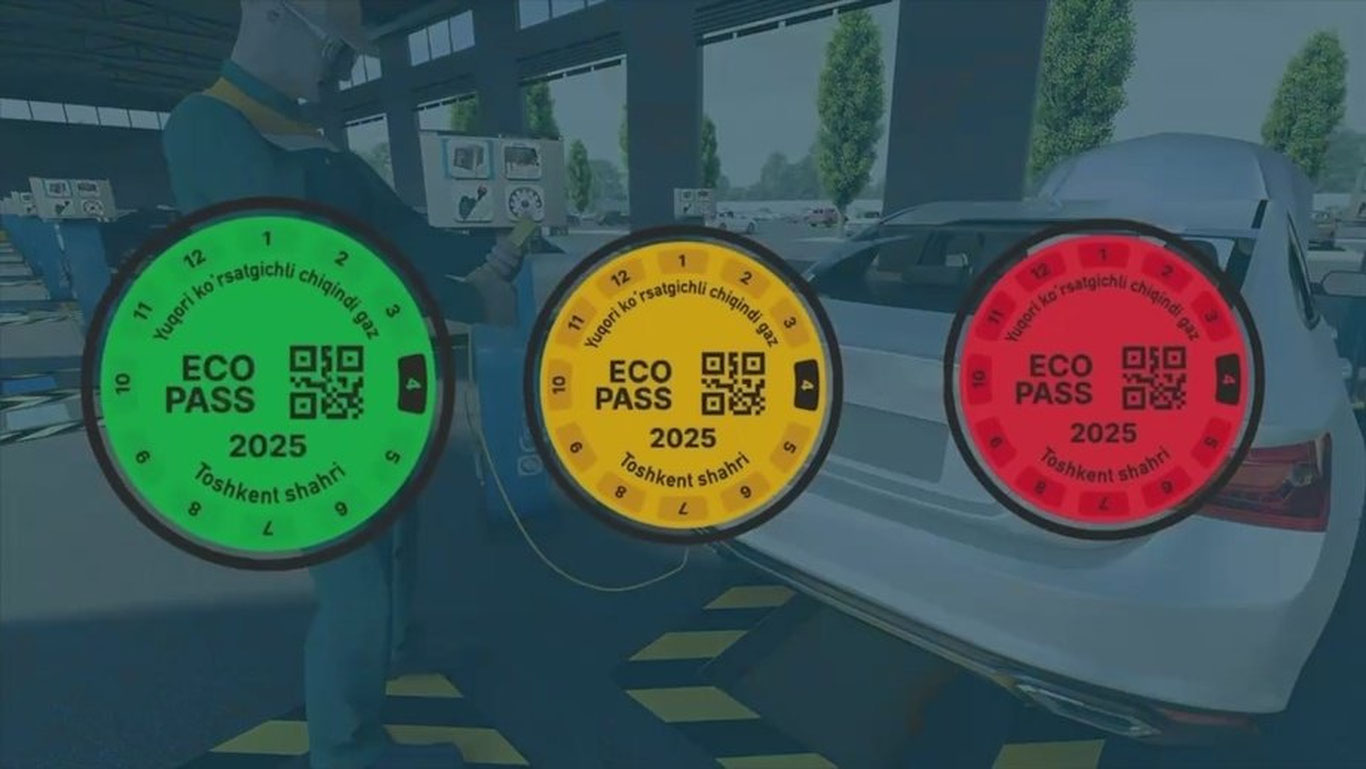 Автомобиллар учун экостикерларни онлайн олиш имконияти яратилди