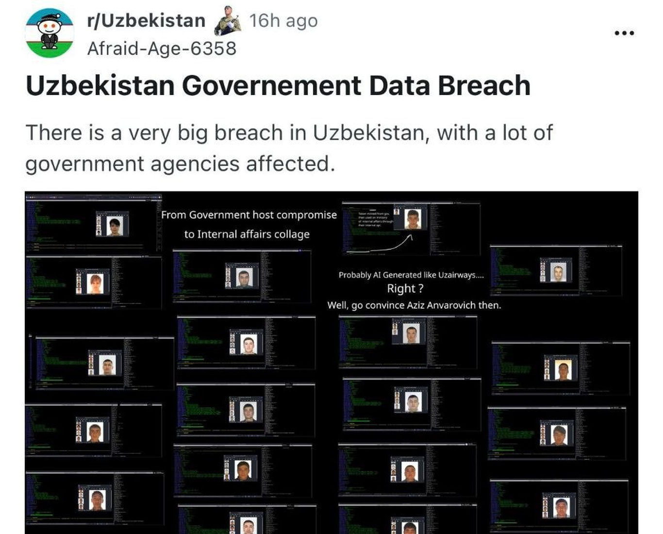 “Рухсатсиз кириш имконияти мавжуд эмас” - 15 млн ўзбекистонликнинг маълумотлари тарқалиб кетгани бўйича муносабат билдирилди