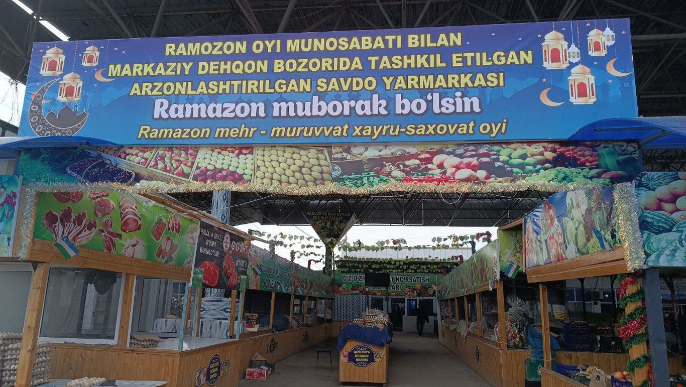 Navoiyda Ramazon munosabati bilan arzonlashtirilgan savdo yarmarkasi ochildi