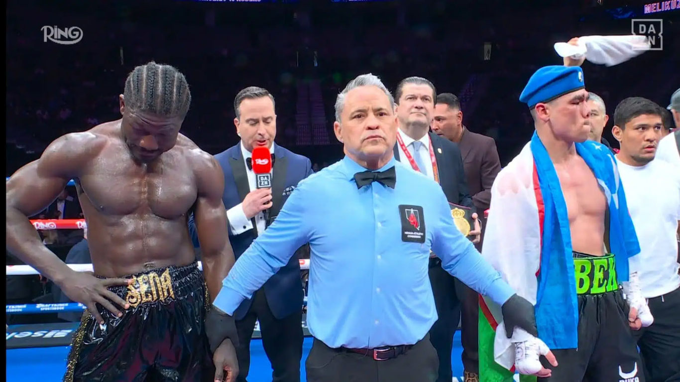 Meliqo‘ziyev ganalik raqibini texnik nokautga uchratdi