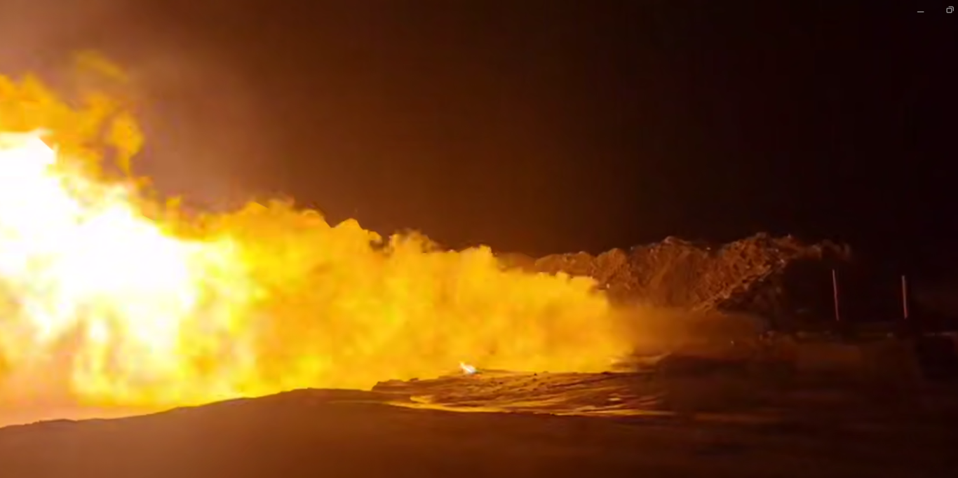 Устюртдаги қудуқдан катта босим билан табиий газ оқими олинди