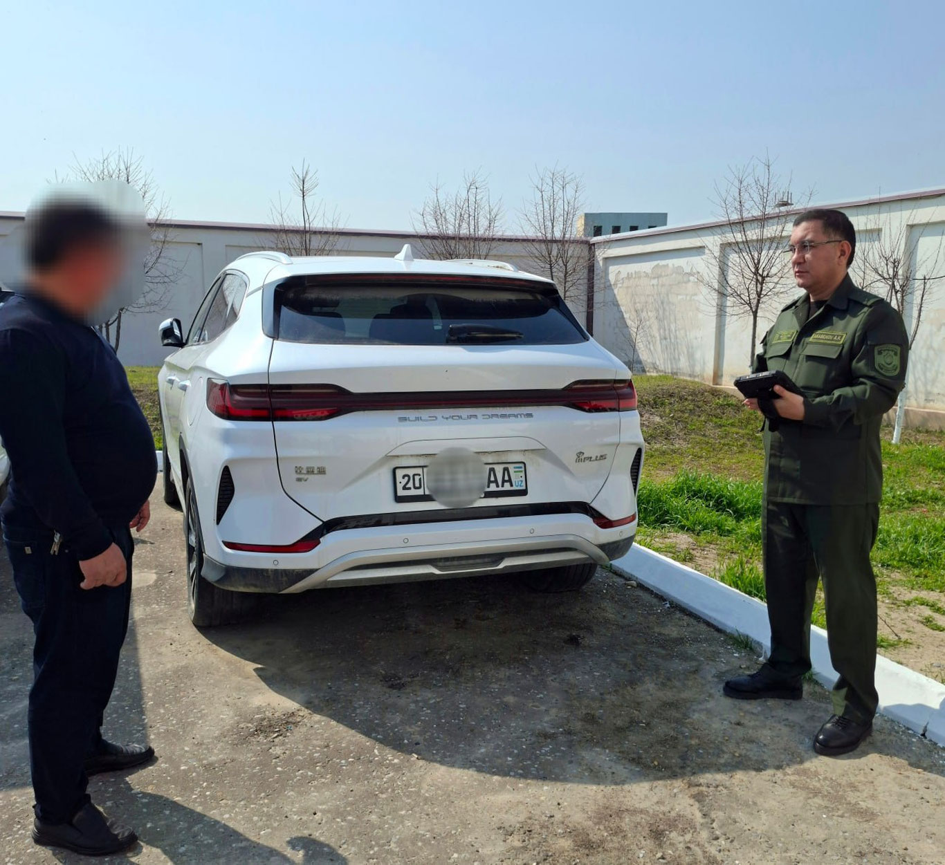 Sirdaryoda soliq qarzi evaziga elektromobil xatlandi