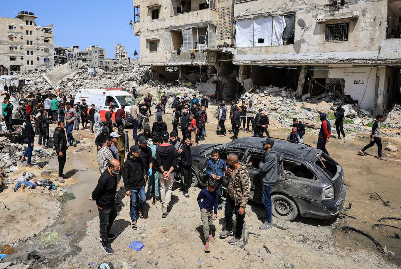 Исроил Ғазодаги мактаб яқинига зарба берди