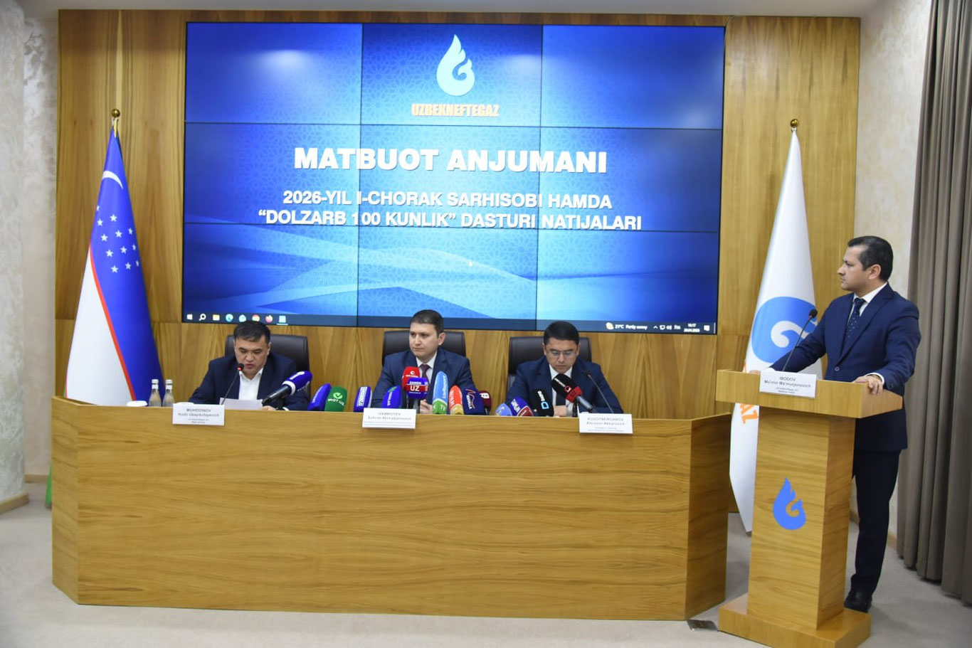“Dolzarb 100 kunlik” dasturi: “O‘zbekneftgaz” ilk natijalarni e’lon qildi