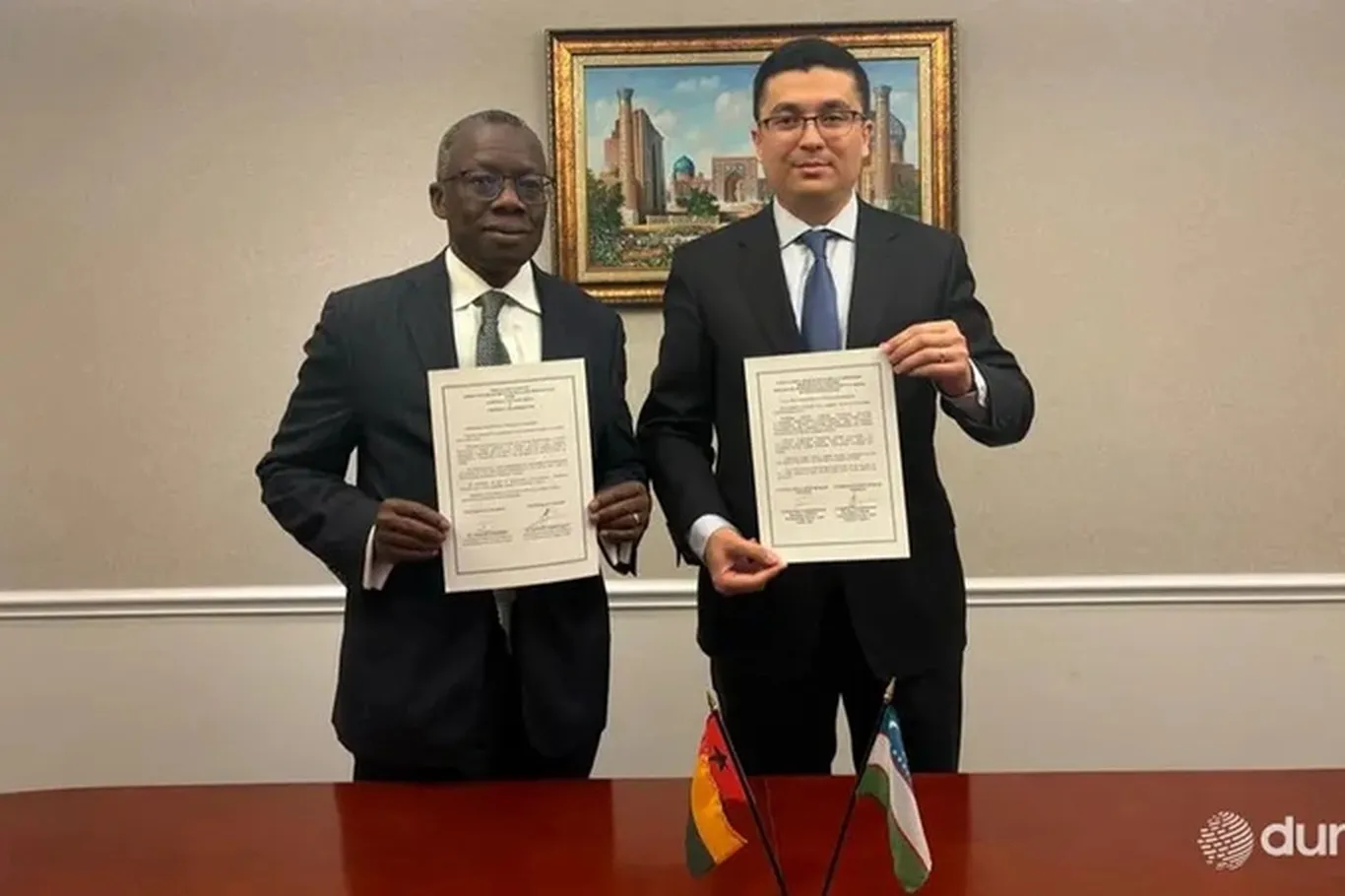 Uzbekistan has established diplomatic relations with Guinea-Bissau.