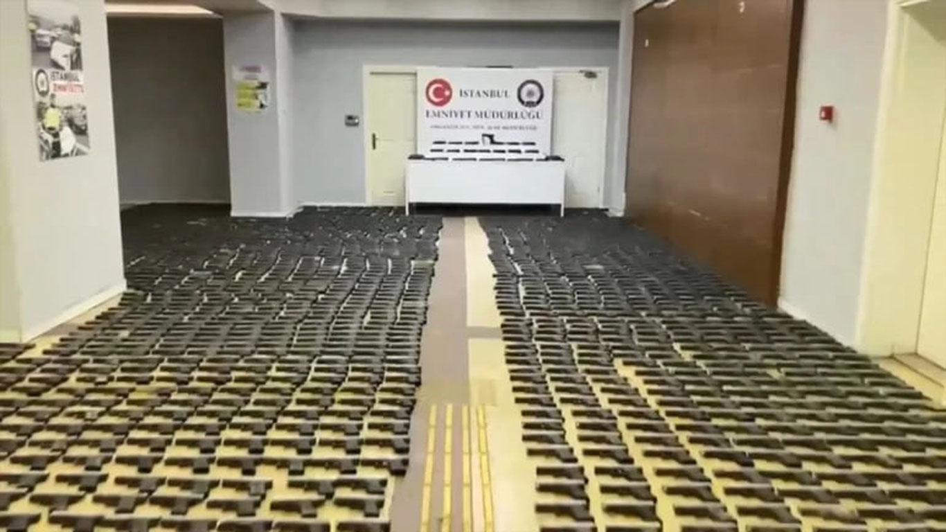 A secret weapons depot, the largest in Turkey, was found in Istanbul.