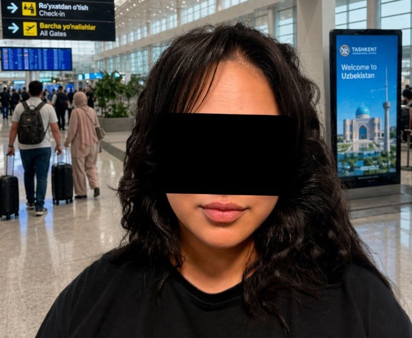A member of a human trafficking group was detained at Tashkent airport.
