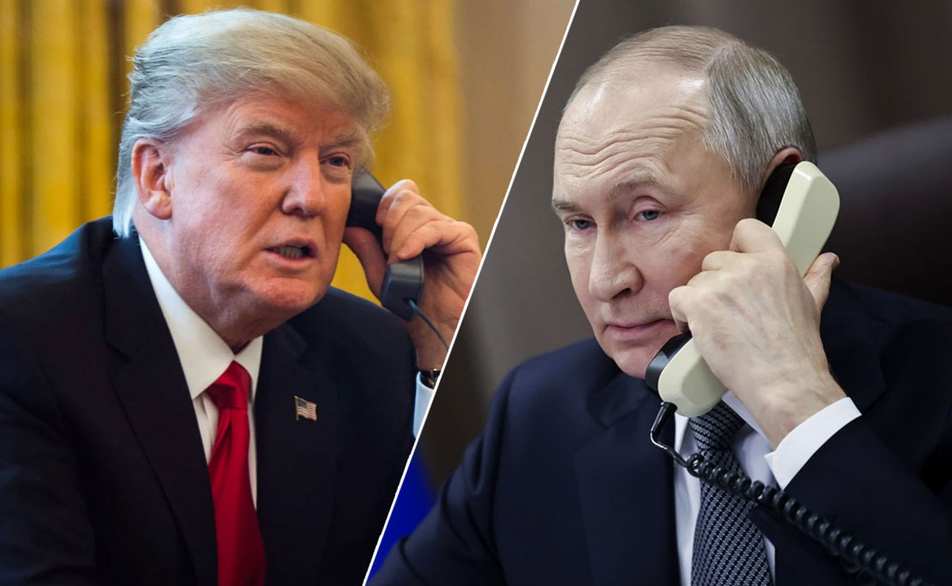 Putin va Tramp o‘rtasida 1,5 soatlik telefon suhbati bo‘lib o‘tdi