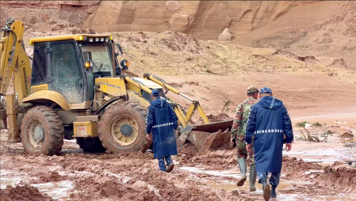A mudslide washed away a village in Surkhandarya.