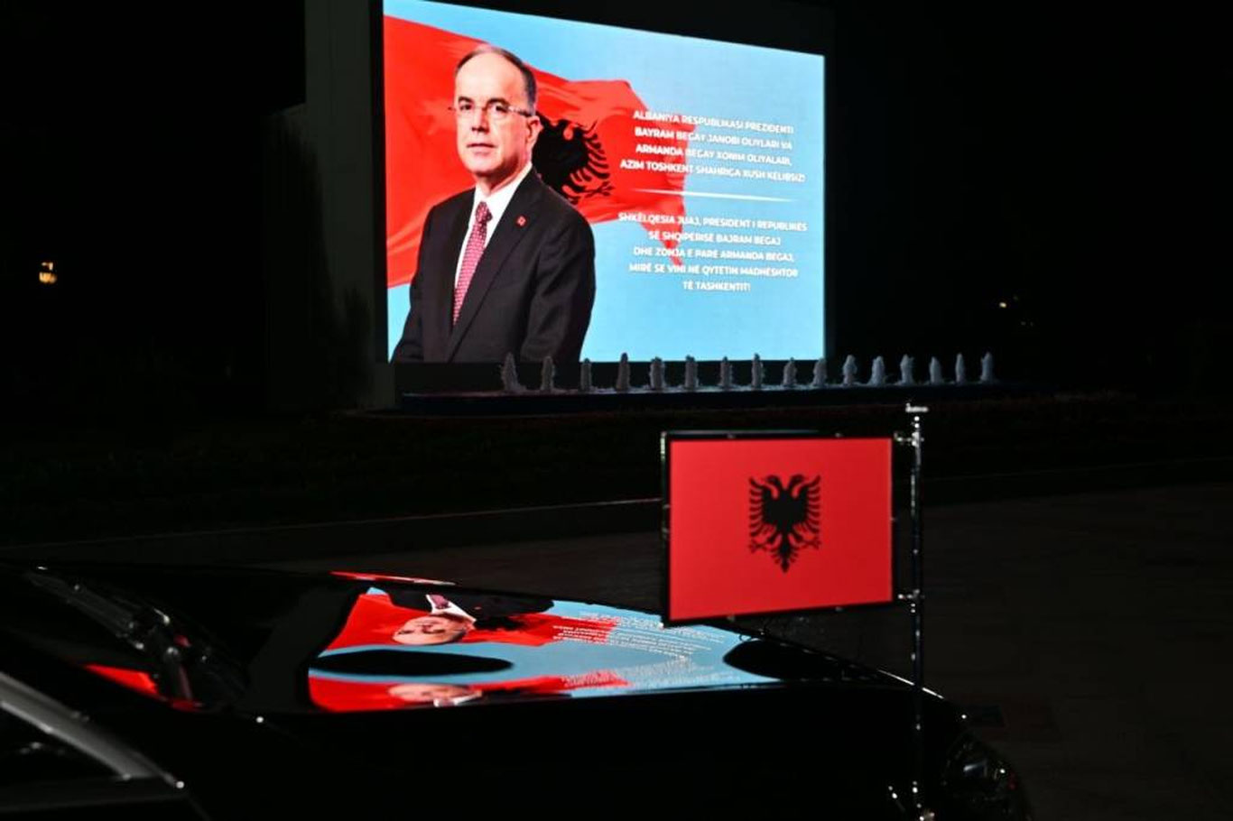 Албания Президенти расмий ташриф билан Ўзбекистонга келди