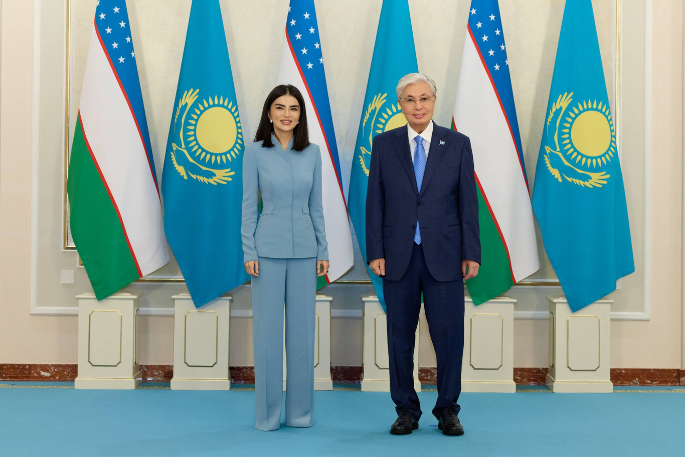 Saida Mirziyoyeva Qozog‘iston prezidenti bilan uchrashdi