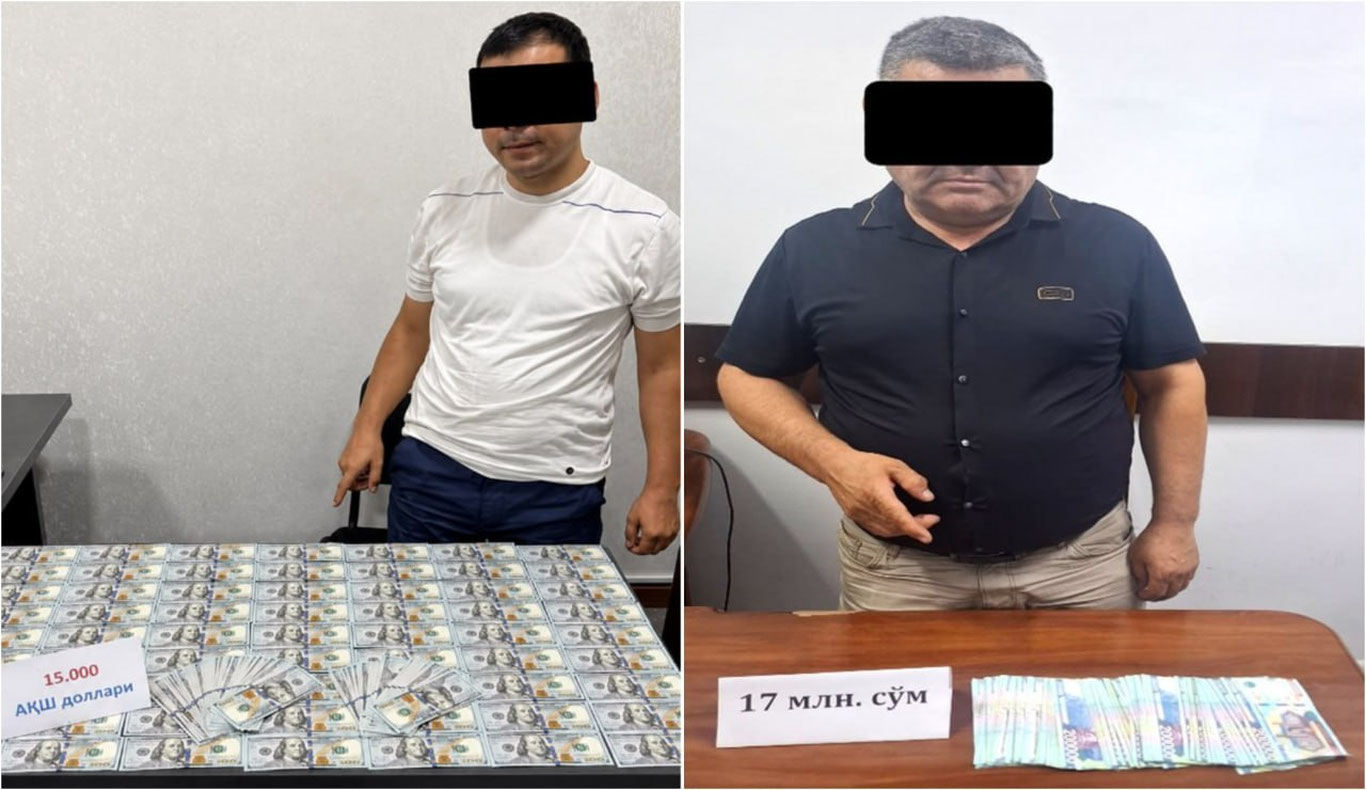 Toshkent va Qashqadaryoda pora olgan mansabdorlar qo‘lga olindi