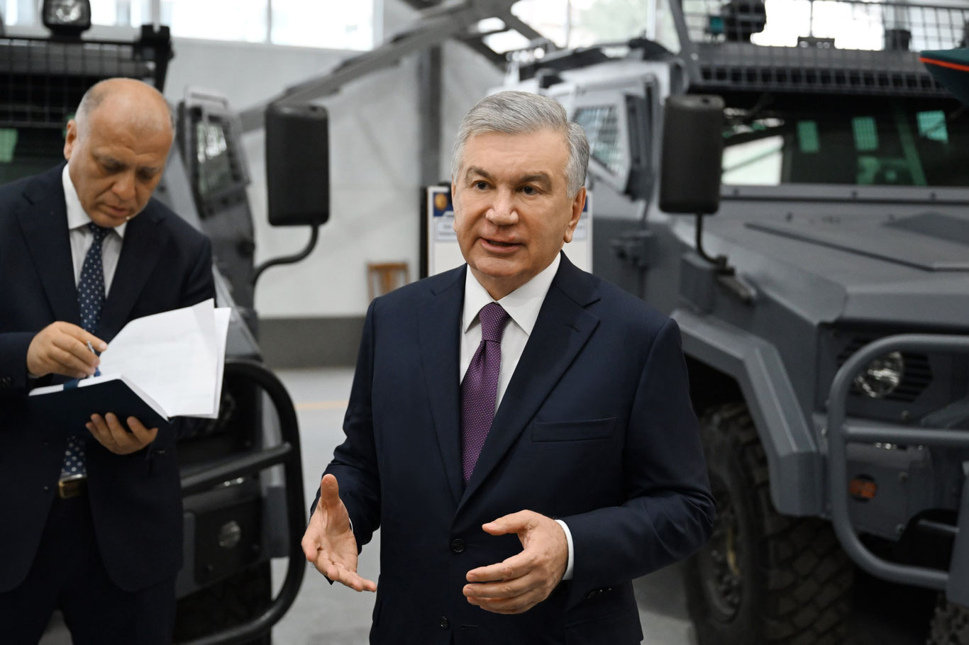 Shavkat Mirziyoyev familiarized himself with the activities of the "Nurafshon Special Equipment" enterprise.