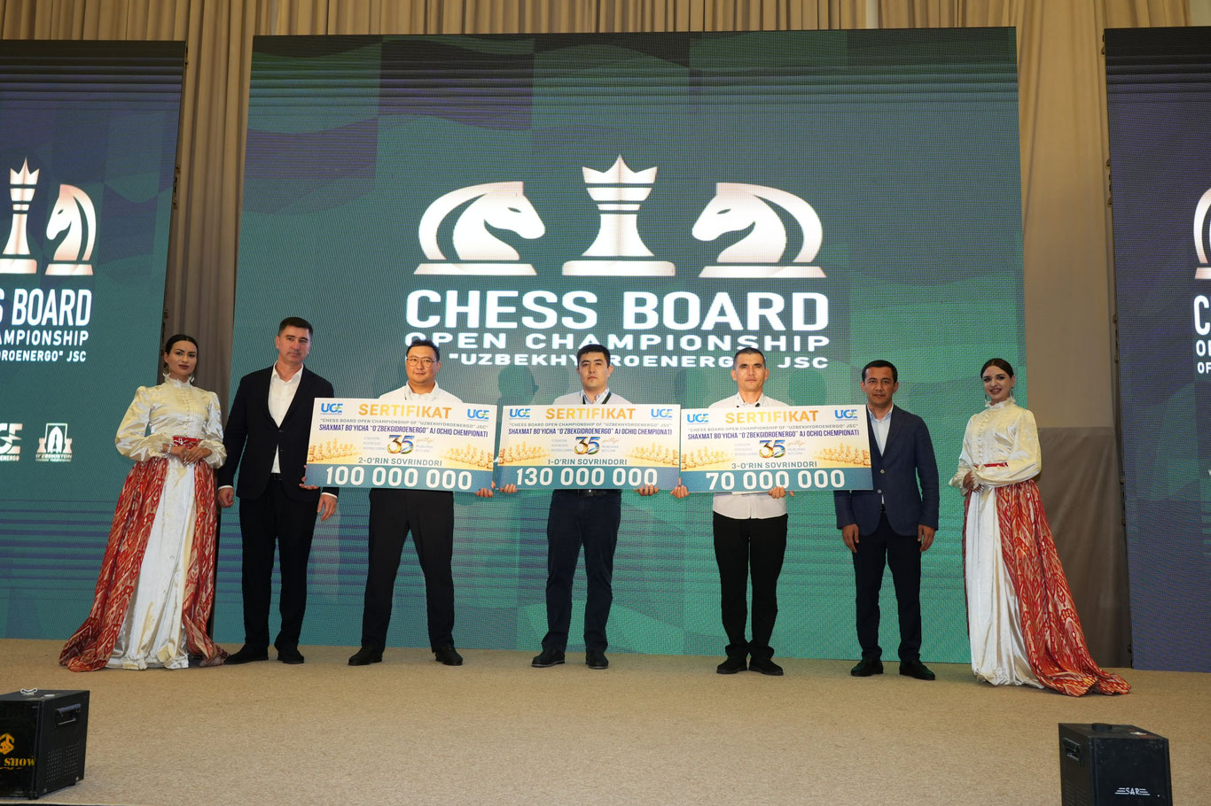 Шахмат бўйича “Ўзбекгидроэнерго” АЖ очиқ чемпионати ғолиблари аниқланди