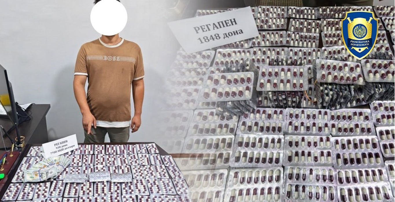 Наманганда 7 700 долларга “REGAPEN” сотаётган шахс ушланди