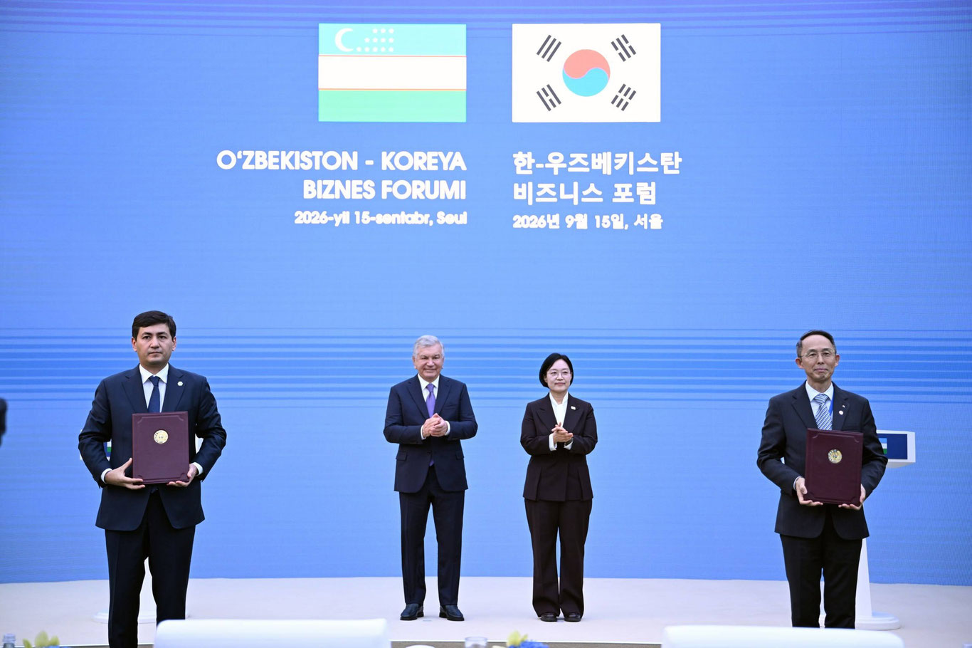 O‘zbekiston – Koreya biznes forumi: yangi investitsiyaviy loyihalar ishga tushirilmoqda