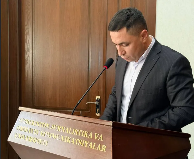 ЎзЖОКУда давлат тили ва ОАВ масъулиятига бағишланган диссертация ҳимоя қилинди